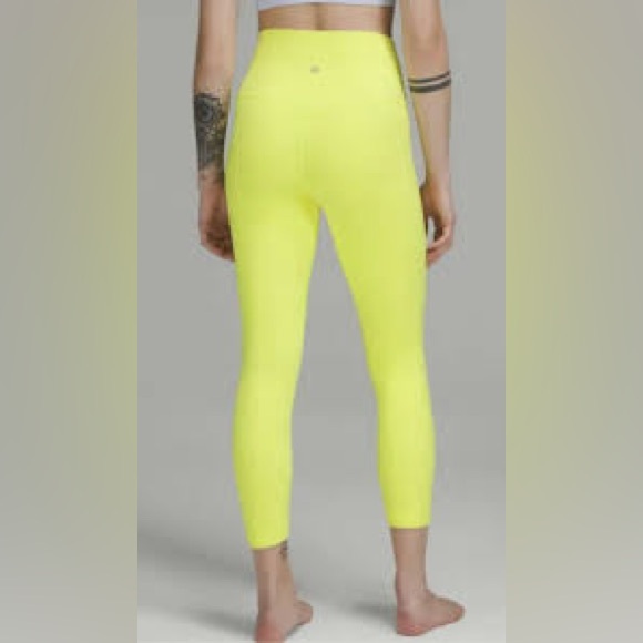 NWOT Lululemon Align HR Pant 25" *Electric Lemon (313) - Picture 2 of 7